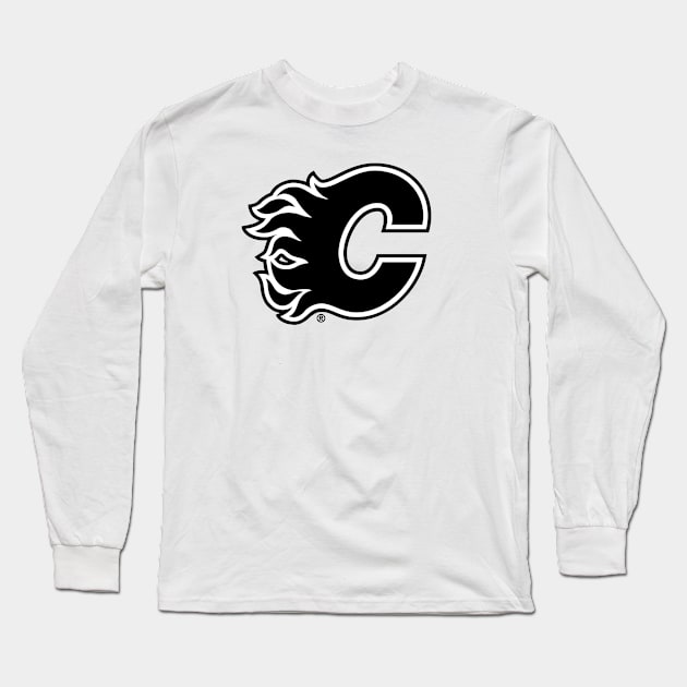 Calgary Flames Long Sleeve T-Shirt by Jedistudios 